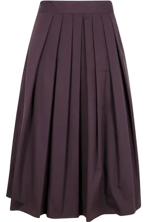 Aspesi Pleated cotton skirt