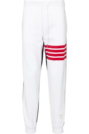 Thom Browne 4-Bar stripe cotton track pants