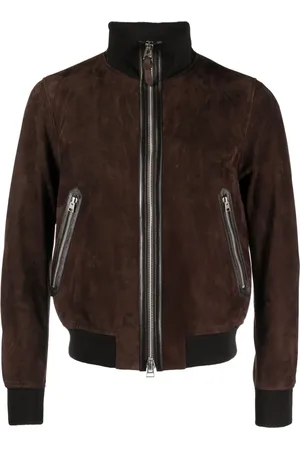 Tom Ford Zip-up suede bomber jacket