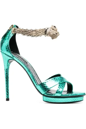 Roberto Cavalli 125mm Panther sandals