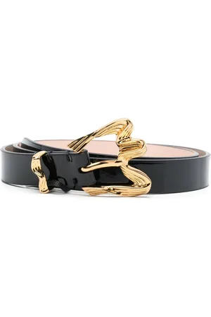 By Far Sculpted-buckle belt