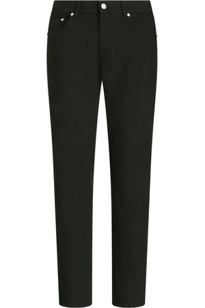 Etro Patterned-jacquard slim-cut jeans
