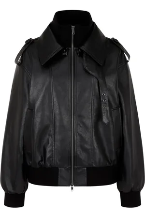 Studio Tomboy Faux-leather bomber jacket