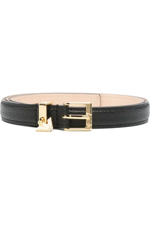 Emporio Armani Eagle logo-charm leather belt