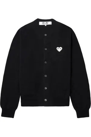 Comme des Garçons Heart-appliqu?? cardigan