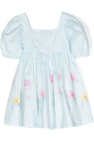 Lapin House Floral-print pleated dress