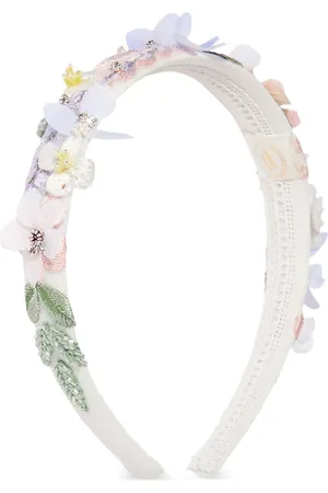 Maison Ava Floral-appliqué hair band