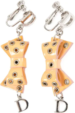 Dior 1990s bow clip-on earrings