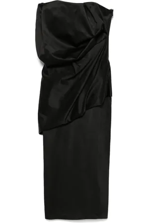 ALMAZ Block draped midi dress