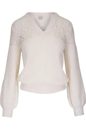 Agnona Floral-knit sweater