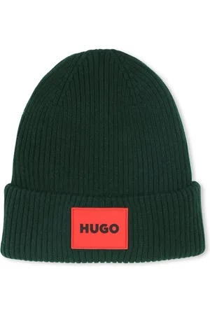 HUGO BOSS Logo-appliqu?? beanie hat