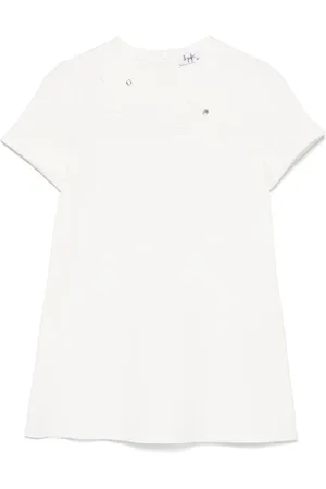 Il gufo Floral-appliqu?? dress