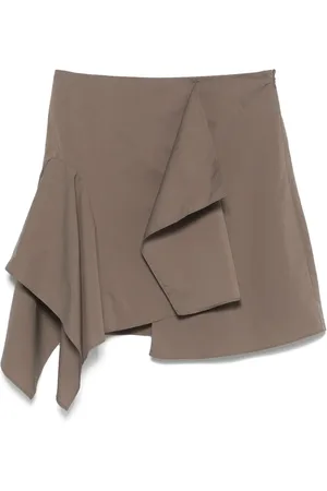 Low Classic Unbalance draped mini skirt