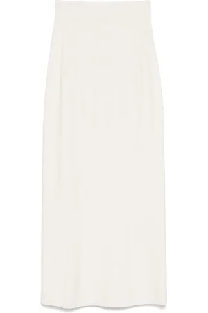 MUGLER Boning-detail midi skirt
