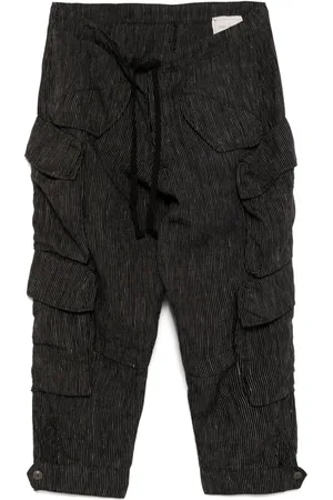 GREG LAUREN Linen cropped trousers