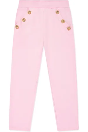 Balmain Button-trim cotton trousers