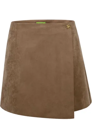 SHANGHAI TANG Tang suede mini skorts