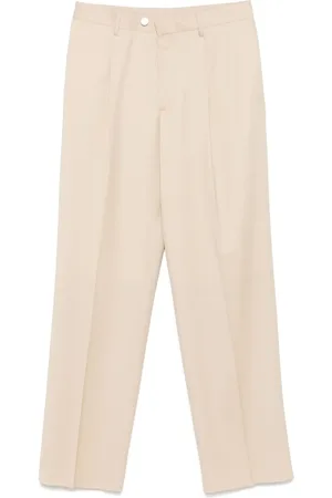 LARDINI Pressed-crease trousers
