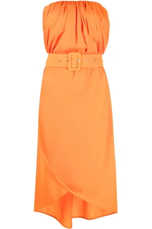 Pinko Belted strapless midi dress
