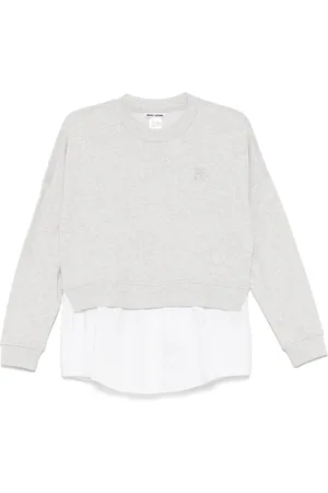 DKNY Poplin-insert sweatshirt