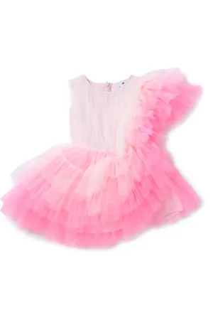 RASPBERRY PLUM Ruffled tulle dress