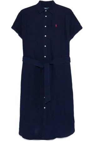 Ralph Lauren Oxford belted midi dress