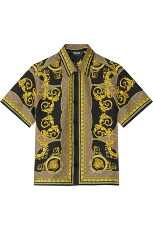 VERSACE Printed silk shirt