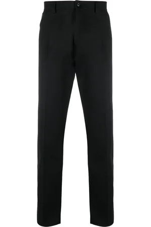 Roberto Cavalli Logo-patch straight-leg trousers