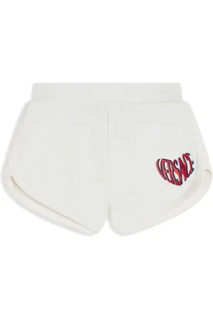 VERSACE Heart logo-print track shorts