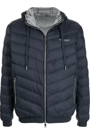 Armani Exchange Padded zip-up hooded jacket