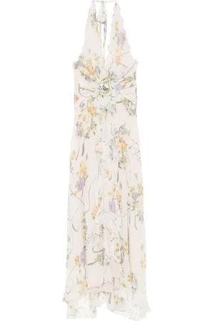 BLUMARINE Floral-print maxi dress