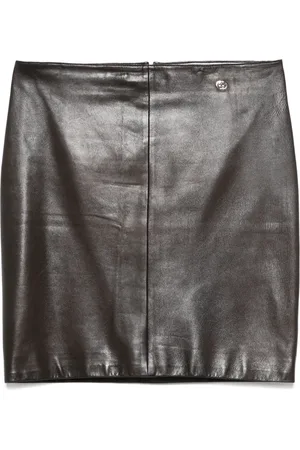 Gucci 2000s leather miniskirt