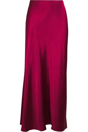 Vince Satin midi skirt
