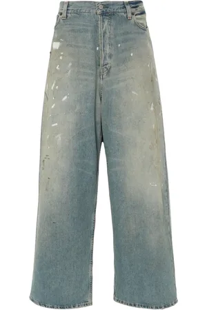 Acne Studios 2023 mid-rise wide-leg jeans