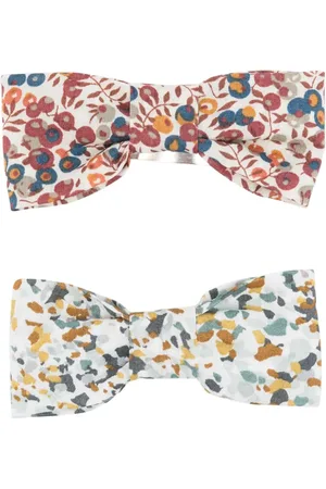 Il gufo Floral-print hair clips (set of two)