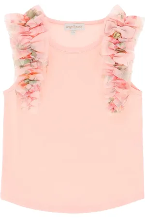 Angels Face Ruffled Tulle top
