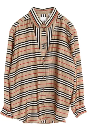 Burberry 2000s layered silk blouse