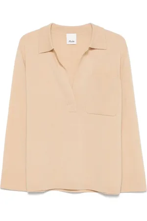 Allude Split-neck sweater