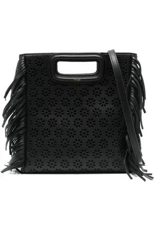 Maje M perforated leather tote bag