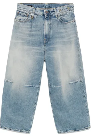 R13 Wide-leg cropped jeans