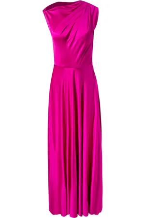 Alejandra Alonso Rojas One-shoulder silk gown