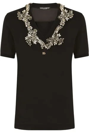 Dolce & Gabbana DG-logo V-neck T-shirt