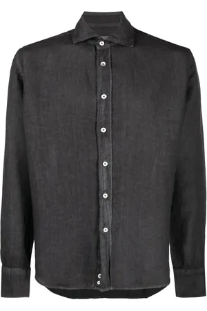 CANALI Slim-fit linen shirt