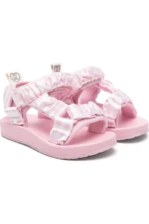 MONNALISA Gingham-check sandals
