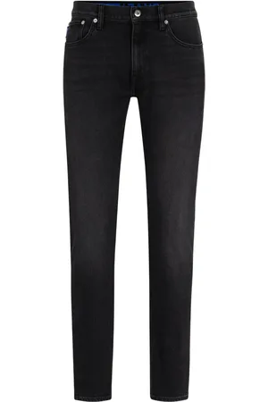 HUGO BOSS Stonewashed slim-cut jeans