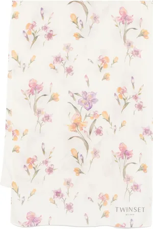 Twin-Set Floral-print stole
