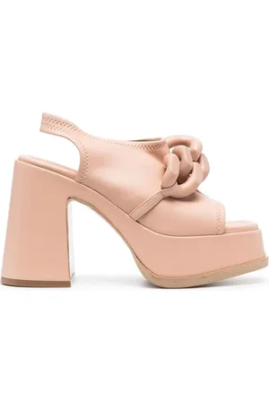 Stella McCartney 125mm chain-link block heel sandals