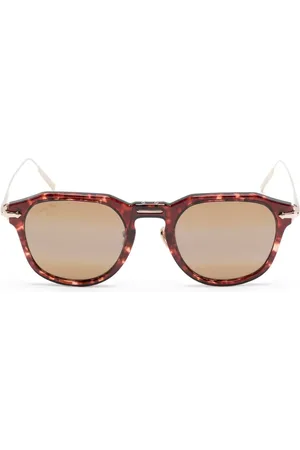 Maui Jim Alika tortoiseshell geometric sunglasses