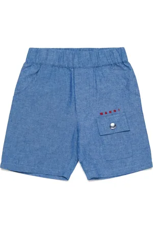 Marni Logo-embroidered shorts