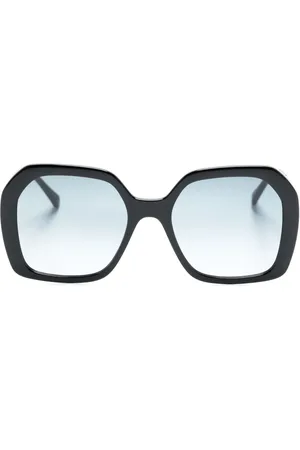 Stella McCartney Logo-lettering square-frame sunglasses